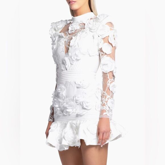 Zhivago Battle Lines Floral Vendetta Minidress size 6 - Picture 1 of 16